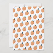 Baby shower d'été Pêcher Fruit Invitation (Dos)