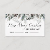 Baby shower Devinez combien de bonbons carte de bo (Devant)