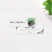 Baby shower d'Halloween bleu floral Raffle de couc (Bureau)