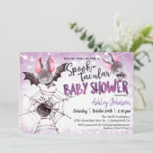Baby shower d'Halloween, invitation aux chauves-so (Debout devant)