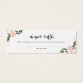 Baby shower d'Halloween rose floral Raffin (Dos)