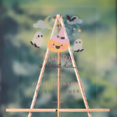 Baby shower d'Halloween rose Little Boo Bienvenue (Neutre)