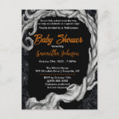 Baby shower d'Halloween Spiderweb Invitation (Devant)