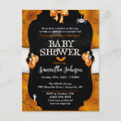 Baby shower d'Halloween Spiderweb Invitation (Devant)