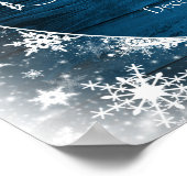 Baby shower d'hiver Affiche de bienvenue (Coin)