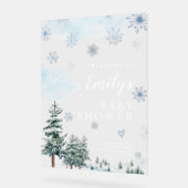 Baby shower d'hiver Affiche de bienvenue, Baby sho (Angle)