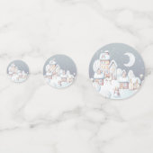 Baby shower d'hiver Confetti (Derrière)