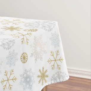 Baby shower d'hiver Icy Snowflake Nappe