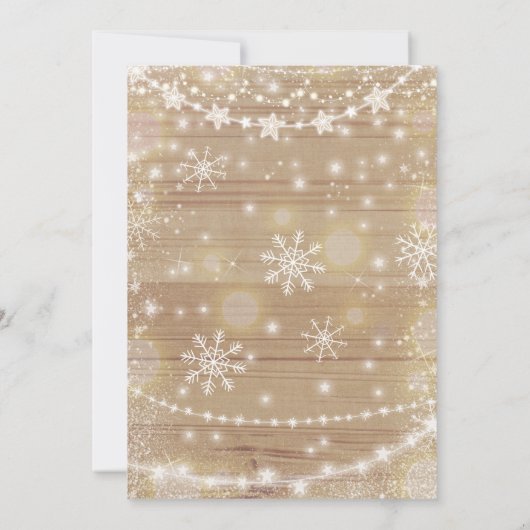 Baby shower d'hiver Invitation genre Neutre (Dos)