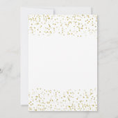 baby shower d'hiver invitation parties scintillant (Dos)