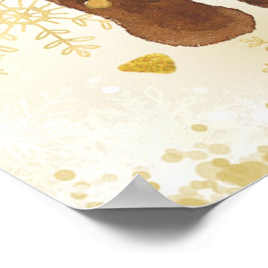 Baby shower d'hiver Nutcracker Affiche de bienvenu (Coin)