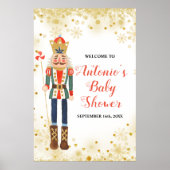 Baby shower d'hiver Nutcracker Affiche de bienvenu (Devant)