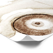 Baby shower d'hiver or ou Affiche de bienvenue d'a (Coin)