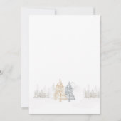 Baby shower d'hiver Ours et invitation neutre de n (Dos)