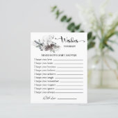 Baby shower d'hiver Voeux pour la carte bébé (Debout devant)