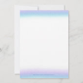 Baby shower d'humeur doux Invitation (Dos)