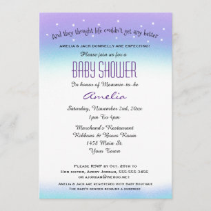 Baby shower d'humeur doux Invitation