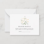 baby shower diaper notitiekaartje (Voorkant)