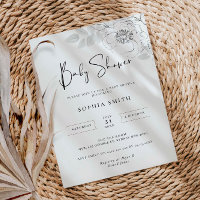 Baby shower d'illustration botanique Invitation