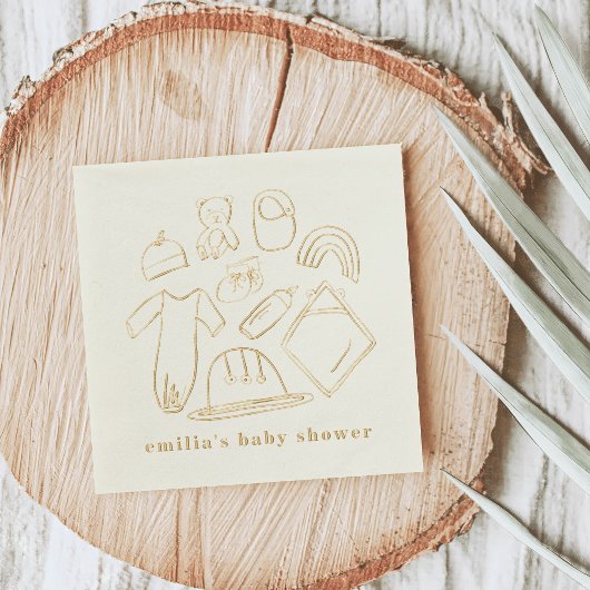 Baby shower d'illustrations pour nouveau-né