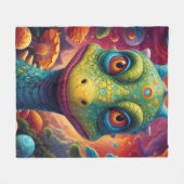 Baby shower Dino-Mite Fleece Deken (Voorkant (Horizontaal))