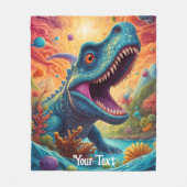 Baby shower Dino-Mite Fleece Deken (Voorkant)