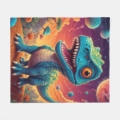 Baby shower Dino-Mite Fleece Deken (Voorkant (Horizontaal))