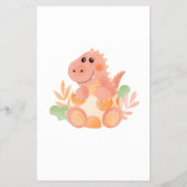 Baby shower Dinosaur Hoe goed je de kaart kent (Achterkant)