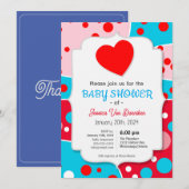Baby shower d'invitation Budget Pop Art Invitation (Devant / Derrière)