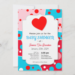 Baby shower d'invitation Budget Pop Art Invitation