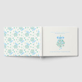 Baby shower d'invités Blue Mistletoe Boy Livre d'o (Complet)