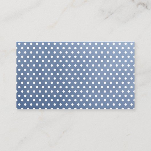 Baby shower Display Douche Blauwe Olifant Informatiekaartje (Achterkant)