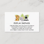 Baby shower display douche invoegen behuizing informatiekaartje (Voorkant)