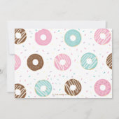 Baby shower Donut Doughnut Apportez une carte de l (Dos)