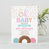 Baby shower Donut Invitation Donut Saupoudrer Douc (Debout devant)