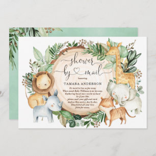 baby shower door Mail Greenery Safari Oerwoud Anim Kaart