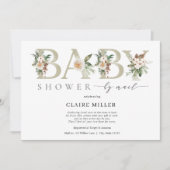 Baby shower d'or d'hiver par Mail Invitation (Devant)