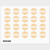 Baby shower Dots orange Favoriser les autocollants (Feuille)