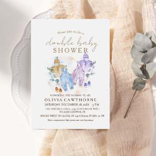 Baby shower double Invitation mignon Baby shower m