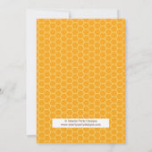 Baby shower d'ours au miel doux Invitation (Dos)