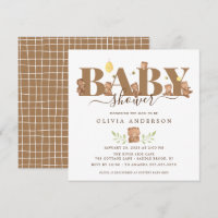 Baby shower d'ours au miel mignon Invitation