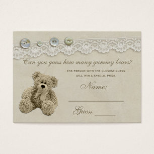 Baby shower d'ours de nounours de jeu de