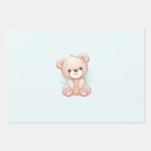 Baby shower d'ours mou Papier d'enveloppement pers (Devant 2)