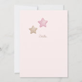 Baby shower d'ours rose fille Espagnol Invitation (Dos)