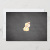 Baby shower doux petit agneau invitation (Dos)