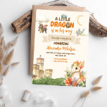 Baby shower Dragon d'aquarelle budgétaire<br><div class="desc">Voici notre adorable Watercolor Dragon Baby shower Invitation, la façon parfaite de donner le ton fantastique et enchanteur pour votre prochaine célébration! Célébrez l'arrivée imminente d'un petit avec ce design d'invitation charmant et unique. Conçu avec soin et une touche de magie, notre illustration de dragon aquarelle vole le spectacle avec...</div>