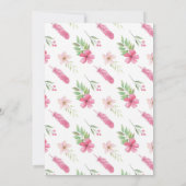 Baby shower Dreamcatcher Floral Invitation rose (Dos)