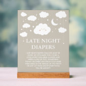 Baby shower Dreamy Late Night Diapers Jeu (Neutre)