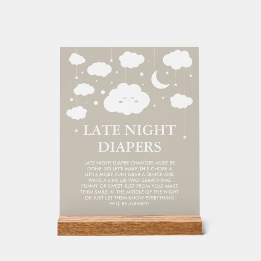 Baby shower Dreamy Late Night Diapers Jeu (Recto)