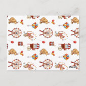 Baby shower du Carnaval de cirque Invitation (Dos)